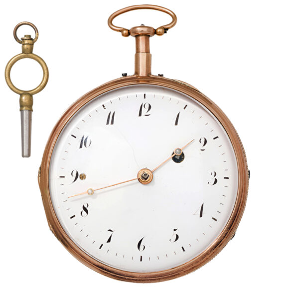 French 18K gold quarter repeating pocket watch Circa 1800