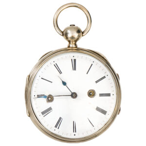 Austrian silver open faced verge pocket watch Circa 1805