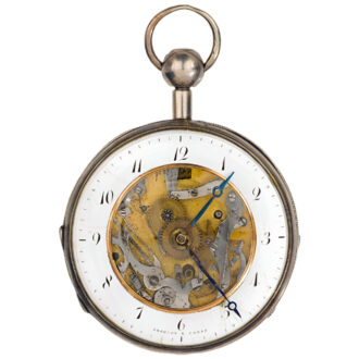 Austrian silver open faced repeating pocket watch Circa 1805