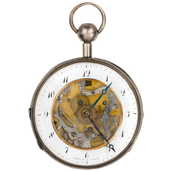 Austrian silver open faced repeating pocket watch Circa 1805