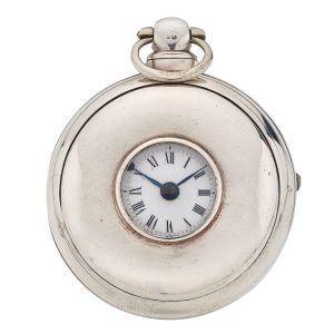 English silver half hunting cased verge watch Circa 1832