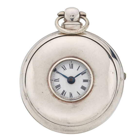 English silver half hunting cased verge watch Circa 1832
