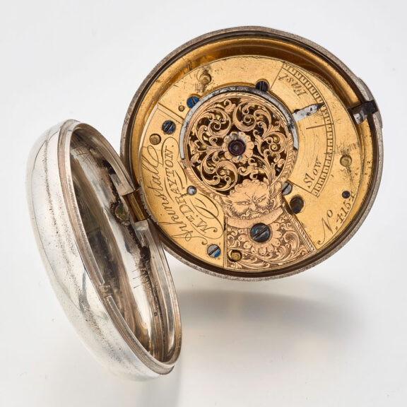 English silver half hunting cased verge watch Circa 1832 English silver half hunting cased verge watch Circa 1832