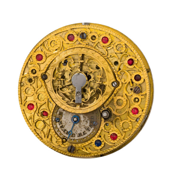 French silver open faced key wind pocket watch Circa 1790 French silver open faced key wind pocket watch Circa 1790