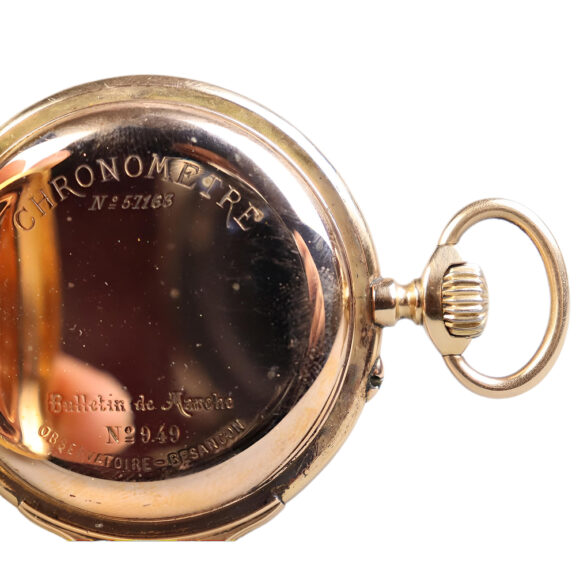 French 18K yellow gold open faced pocket watch Circa 1890 French 18K yellow gold open faced pocket watch Circa 1890