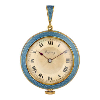 English gold and enamel open faced ladies' watch Circa 1910