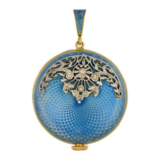 English gold and enamel open faced ladies' watch Circa 1910