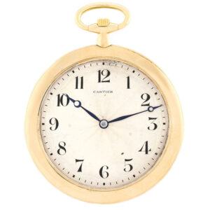 Extra thin French 18 carat gold keyless dress watch Circa 1930