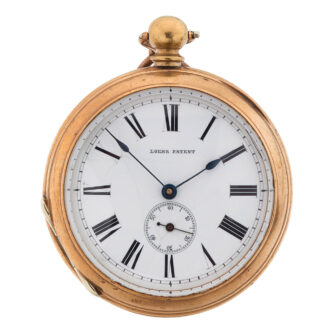 English gilt automatic winding pocket watch Circa 1880