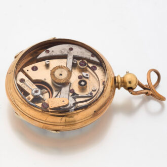 English gilt automatic winding pocket watch Circa 1880
