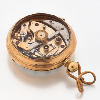 English gilt automatic winding pocket watch Circa 1880