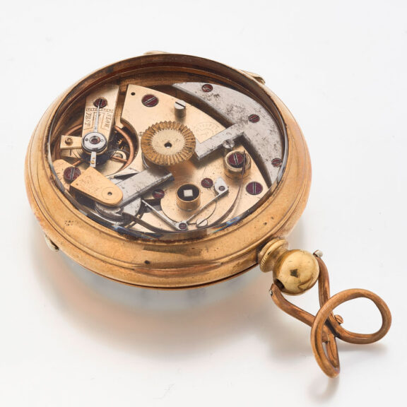 English gilt automatic winding pocket watch Circa 1880 English gilt automatic winding pocket watch Circa 1880