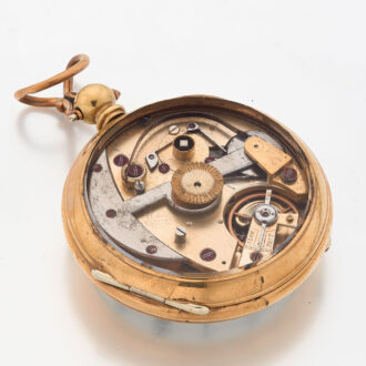 English gilt automatic winding pocket watch Circa 1880