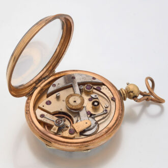 English gilt automatic winding pocket watch Circa 1880