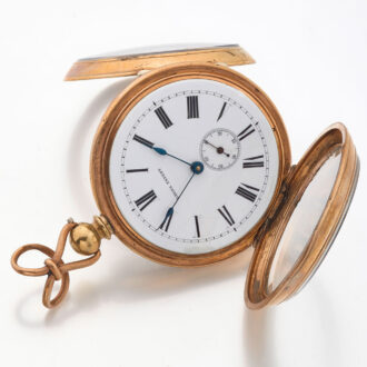 English gilt automatic winding pocket watch Circa 1880
