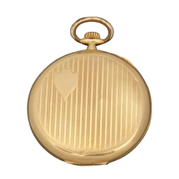 Swiss 18K yellow gold open faced pocket watch Circa 1920 Swiss 18K yellow gold open faced pocket watch Circa 1920