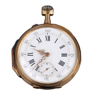 Swiss 18K yellow gold open faced pocket watch Circa 1842