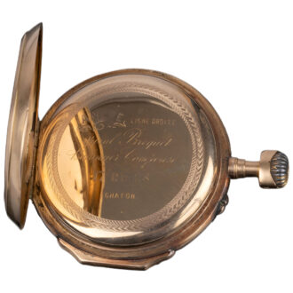 Swiss 18K yellow gold open faced pocket watch Circa 1842