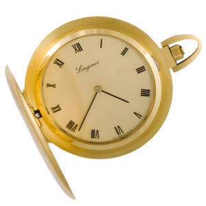 Swiss 18K yellow gold full hunter pocket watch Circa 1980
