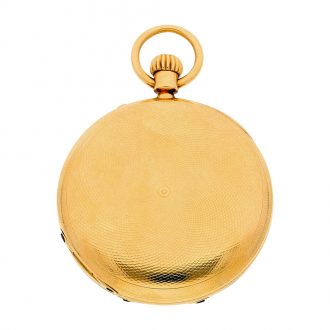 German midsized gold hunting cased keyless lever watch Circa 1869