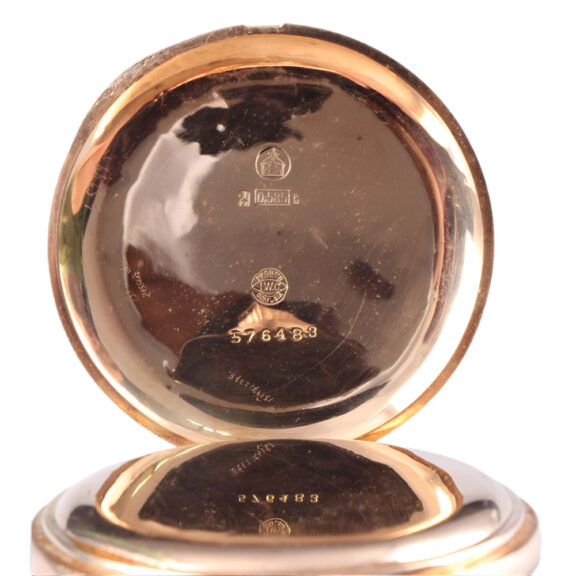 Large Swiss 14K gold full hunter pocket watch Circa 1900 Large Swiss 14K gold full hunter pocket watch Circa 1900