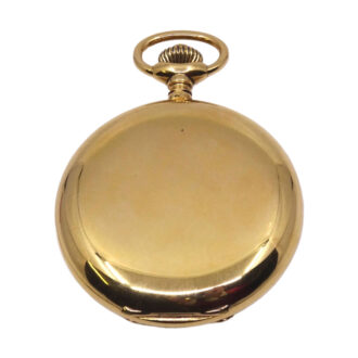 Swiss 18K yellow gold full hunter pocket watch Circa 1910