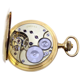 Swiss 18K yellow gold full hunter pocket watch Circa 1910