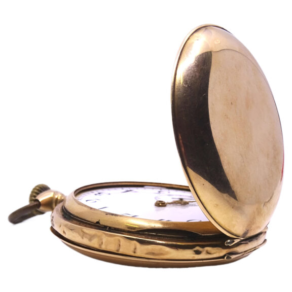 Swiss 14K gold quarter repeating pocket watch Circa 1880 Swiss 14K gold quarter repeating pocket watch Circa 1880
