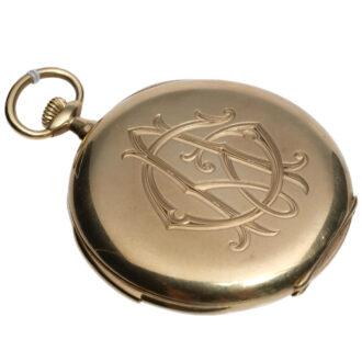 Swiss 18K yellow gold repeating pocket watch Circa 1900