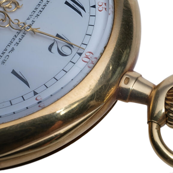 Swiss 18K yellow gold repeating pocket watch Circa 1900 Swiss 18K yellow gold repeating pocket watch Circa 1900