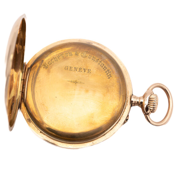 Swiss 14K yellow gold open faced pocket watch Circa 1900 Swiss 14K yellow gold open faced pocket watch Circa 1900
