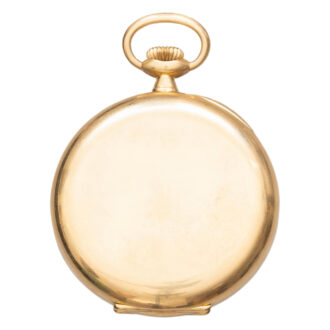 Swiss 18K yellow gold open faced pocket watch Circa 1910