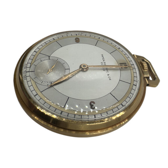 Swiss 18K gold open faced Art Deco dress watch Circa 1936 Swiss 18K gold open faced Art Deco dress watch Circa 1936