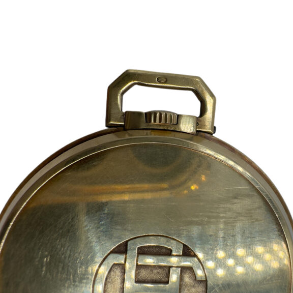 Swiss 18K gold open faced Art Deco dress watch Circa 1936 Swiss 18K gold open faced Art Deco dress watch Circa 1936