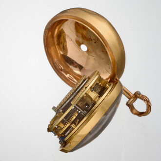 An English verge in 20 carat gold repousse pair cases circa 1776