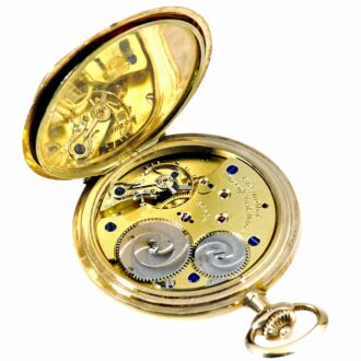 German 14k rose gold Glashütte pocket watch Circa 1928