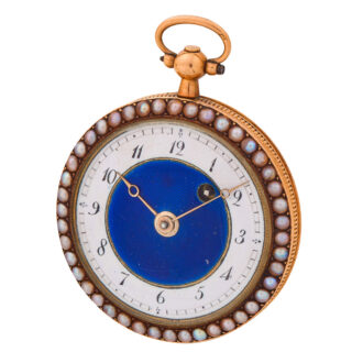 French gold, enamel and seed pearl set watch Circa 1815