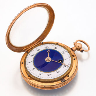 French gold, enamel and seed pearl set watch Circa 1815