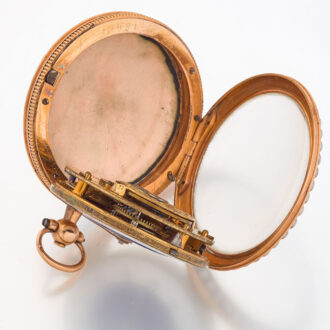 French gold, enamel and seed pearl set watch Circa 1815