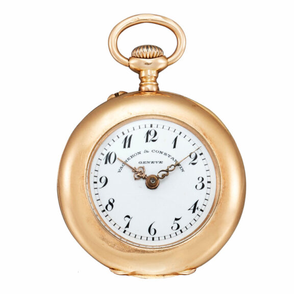 Swiss 18 carat gold ladies keyless pocket watch Circa 1890Swiss 18 carat gold ladies keyless pocket watch Circa 1890