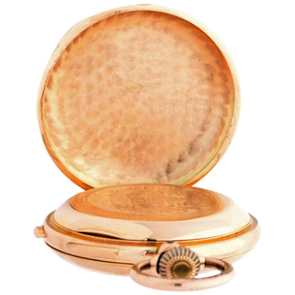 Swiss 14K gold repeating chronograph pocket watch Circa 1900 Swiss 14K gold repeating chronograph pocket watch Circa 1900