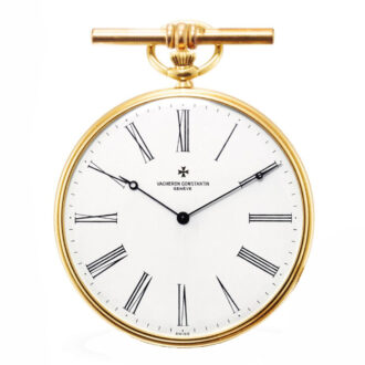 Fine Swiss gold open faced keyless lever watch Circa 1990