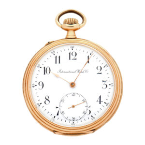 Swiss 14K yellow gold open faced pocket watch Circa 1910