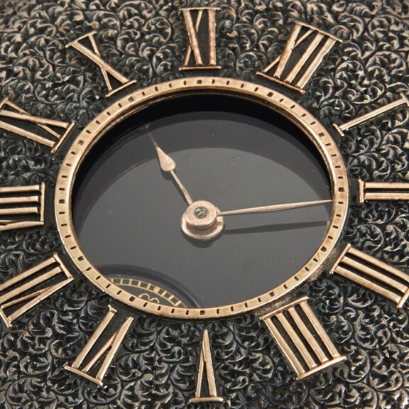Very rare Swiss silver half hunting cased keyless watch Circa 1866 Very rare Swiss silver half hunting cased keyless watch Circa 1866