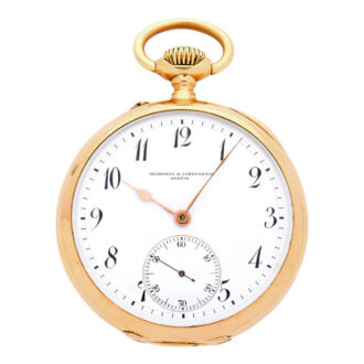 Swiss 18K yellow gold open faced pocket watch Circa 1920 Swiss 18K yellow gold open faced pocket watch Circa 1920