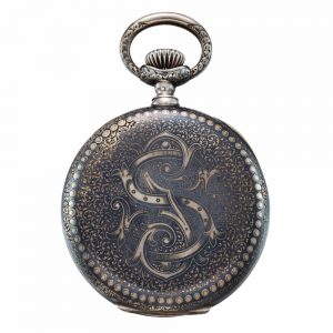 Fine Swiss silver open faced keyless watch Circa 1882