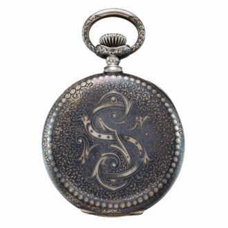 Fine Swiss silver open faced keyless watch Circa 1882