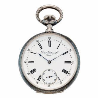 Fine Swiss silver open faced keyless watch Circa 1882 Fine Swiss silver open faced keyless watch Circa 1882