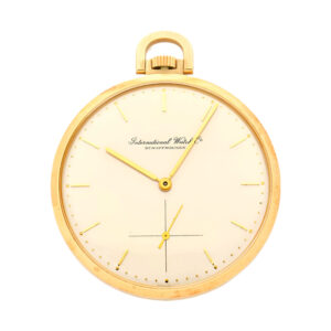 Swiss 18K yellow gold open faced pocket watch Circa 1950