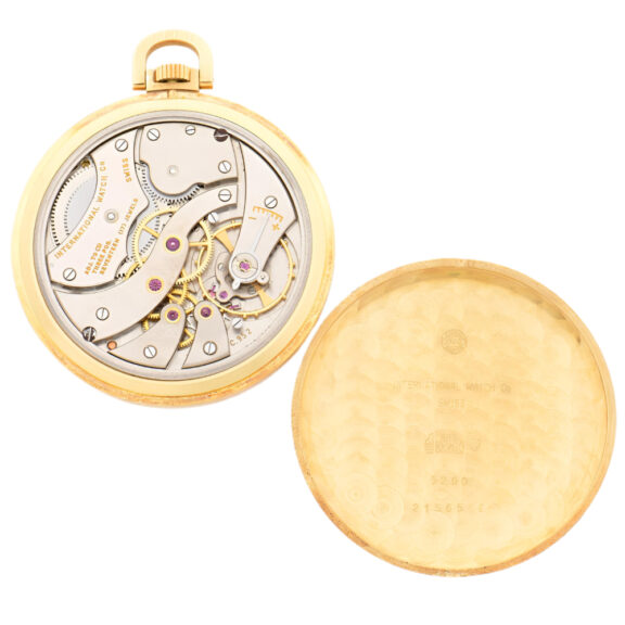Swiss 18K yellow gold open faced pocket watch Circa 1950 Swiss 18K yellow gold open faced pocket watch Circa 1950